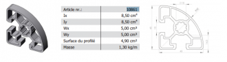 profilé 45X45 R aludis
